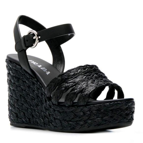 Prada Wedge Sandal "EUC" - Picture 1 of 16